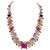 Bochic “Capri” Vintage Natural Ruby, Sapphire, Amethyst, Aquamarine & Peridot - Necklace and Earrings Set Made in 18K Gold...