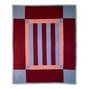 Antique Amish Bars Quilt from Pennsylvania