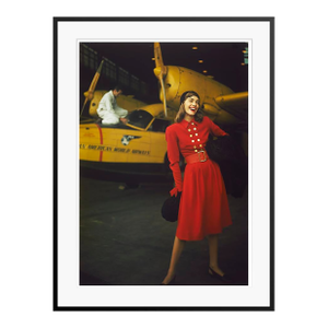 Toni Frissell 'Come Fly With Me!' Archival Pigment Print Framed in Black