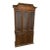 Faux Bamboo Chinoiserie Illuminated Display Cabinet For Sale
