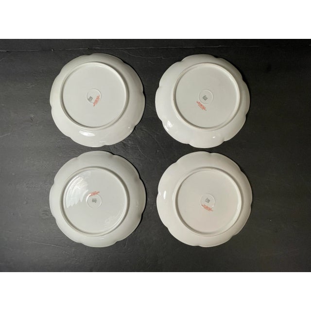 White Antique Limoges Plates - Set of 12 - Floral Gilt For Sale - Image 8 of 12