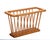 Wood Mid-Century Danish Modern Solid Oak Rectangular Magazine Rack, 1970s For Sale - Image 7 of 18