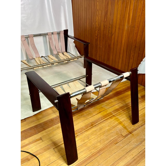 Mid Century Percival Lafer Mp-129 Rosewood Couch and Lounge Chair Set Rare For Sale In New York - Image 6 of 12