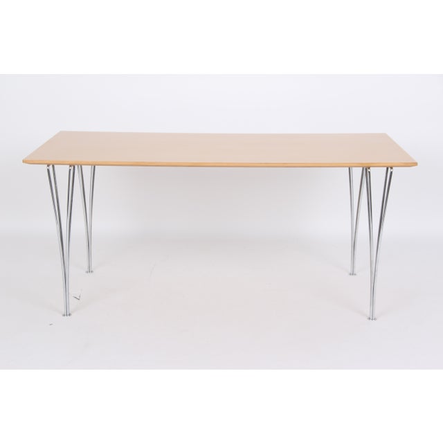 Danish Model B638 Dining Table by Arne Jacobsen & Piet Hein for Fritz Hansen, 1968 For Sale - Image 6 of 13
