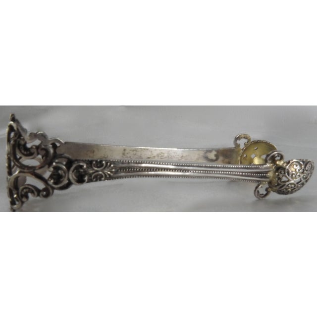 Vintage Sterling Silver Ice Tongs For Sale In Nashville - Image 6 of 9