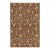 Rug & Kilim’s Contemporary Flat Weave in Brown With Beige Floral Patterns For Sale