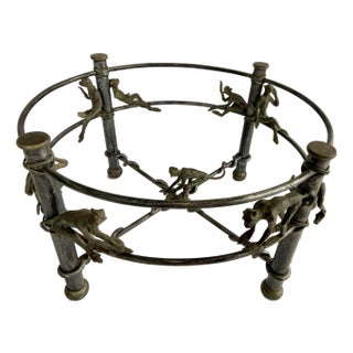 Maitland-Smith “Monkeying Around” Cast Bronze Coffee Table For Sale
