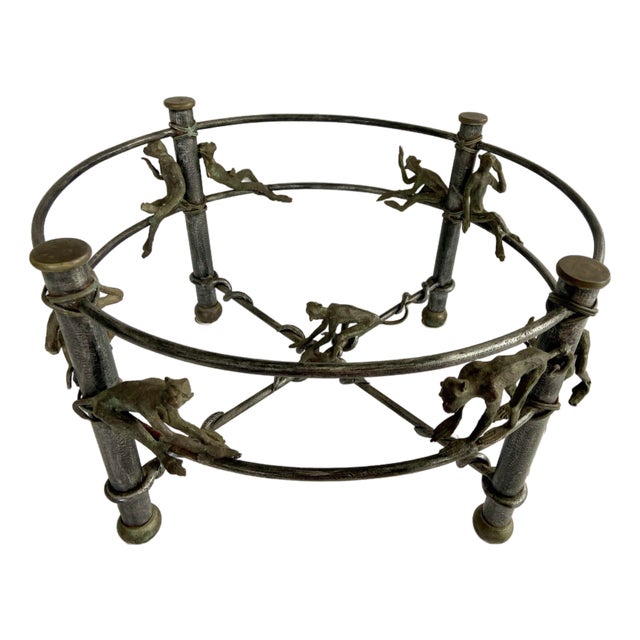 Maitland-Smith “Monkeying Around” Cast Bronze Coffee Table For Sale