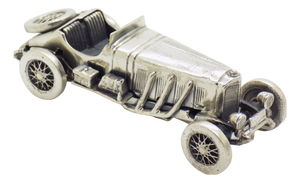Vintage Italian Handmade Genuine Sterling Silver 925 Mercedes SSKL Classic Car Figurine, 1980s