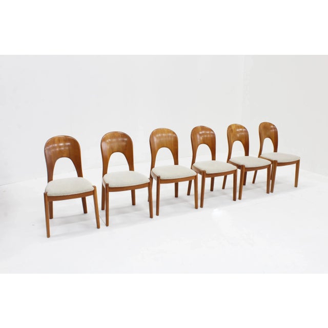 Vintage Danish solid teak dining room chairs designed by Niels Koefoed for Koefoed´s Hornslet in the 1960s. High quality...