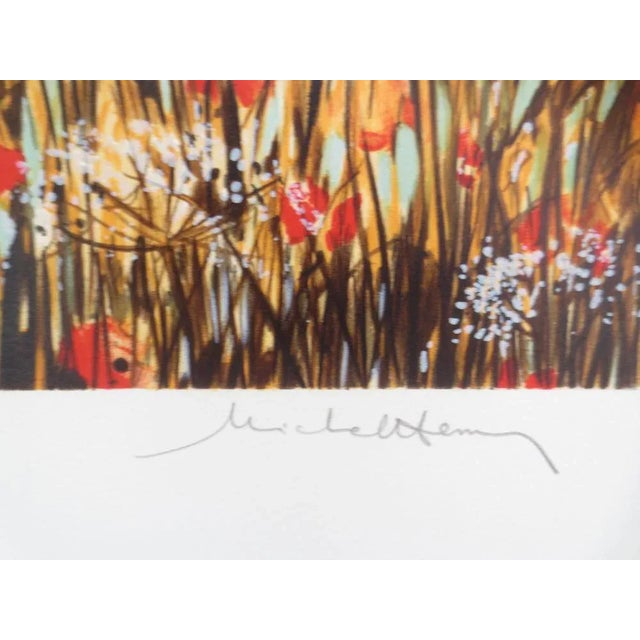 Michel HENRY (1928-2016) The poppy riders Lithography signed and dedicated by the artist justified HC Subject dimensions:...