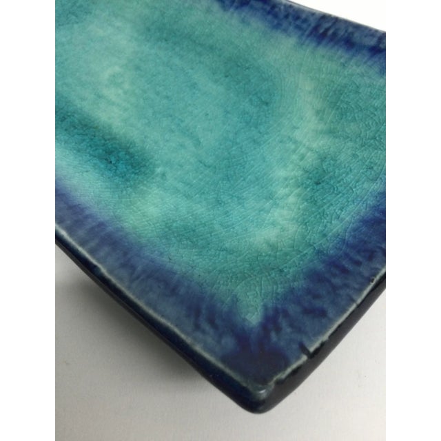 1990s Vintage Japanese Artisan Sushi Plate For Sale - Image 5 of 11