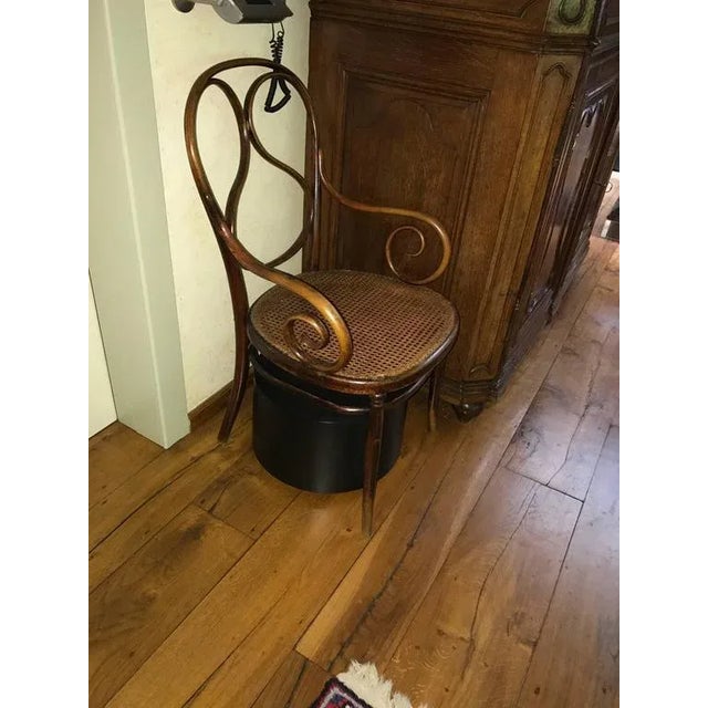 Wood Armchair Bentwood Nr 1 First in Splitted Beech Thin Back by Michael Thonet for Thonet, 1865 For Sale - Image 7 of 8