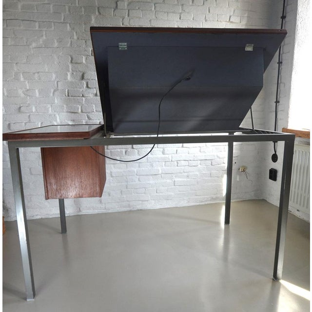 Architect's Desk in Teak, 1950s For Sale - Image 11 of 18