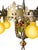 1927 Spanish Revival Semi Flush Chandelier With Original Polychrome Finish For Sale - Image 11 of 14