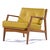 Pair of Mid-Century Modern Number 596 lounge chairs designed by Lawrence Peabody for Selig. Professionally reupholstered...