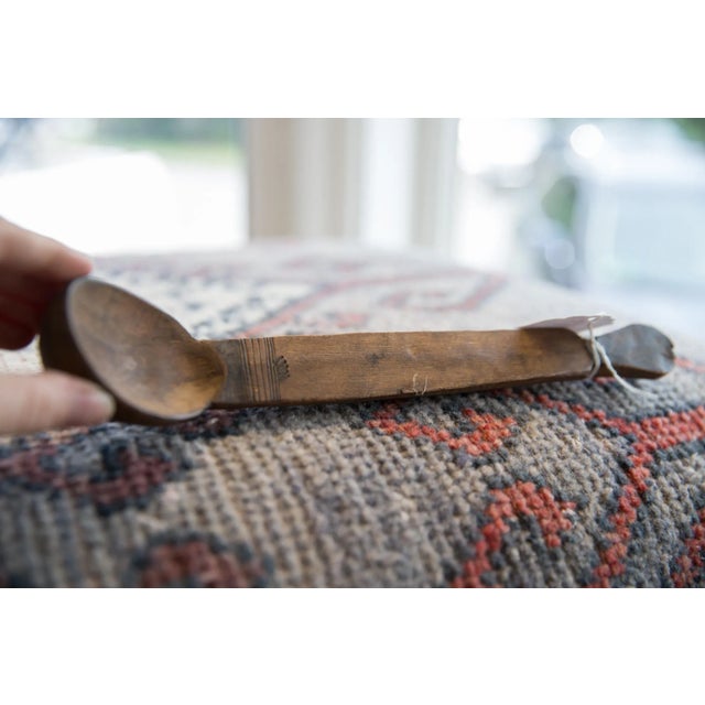 1930s Vintage African Wooden Spoon For Sale - Image 5 of 6