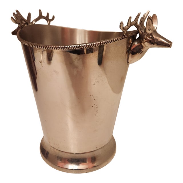 Stag Head Wine Bottle Holder/Ice Bucket For Sale