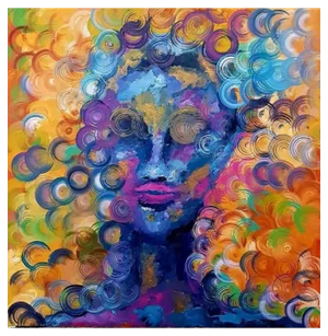 Lillo Sauto, Distracted Portrait, Acrylic on Canvas, 2022