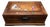 Vintage Chinese Pear Wood Jewelry Box, Mother of Pearl Inlay Landscape & Figure Scene, Chinoiserie Storage Chest For Sale