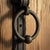 Hand-Forged Wrought Iron Ring Door Knocker (Gold Patina) Classic Entrance Hardware For Sale - Image 4 of 7
