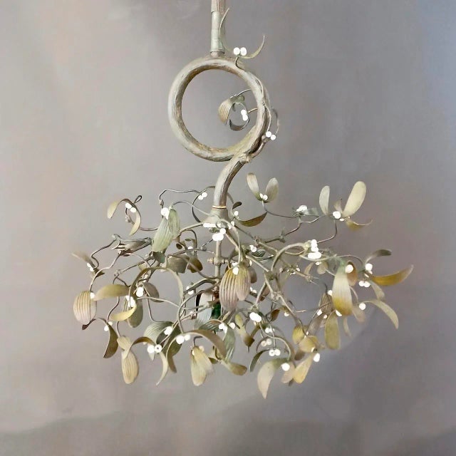 Art Nouveau Mistletoe Candlestick, France, 1910s For Sale - Image 11 of 11