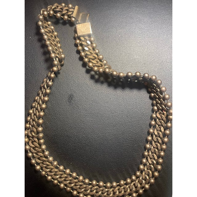 MCM Solid Brass Bronze Metal Articulating Necklace Chain For Sale In South Bend - Image 6 of 6
