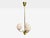 Metal 1950s Idman, Finnish Modern, Pendant Light, Brass, Pink Tinted Glass For Sale - Image 7 of 14