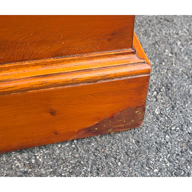 84" Yew Wood Jupe Dining Table With Matching Yew Wood Leaves Storage Trunk Made in England by Thomas Carroll For Sale - Image 12 of 18
