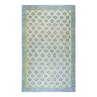 1930s Indian Cotton Dhurrie Carpet ( 7' x 11'6" - 213 x 351 ) For Sale