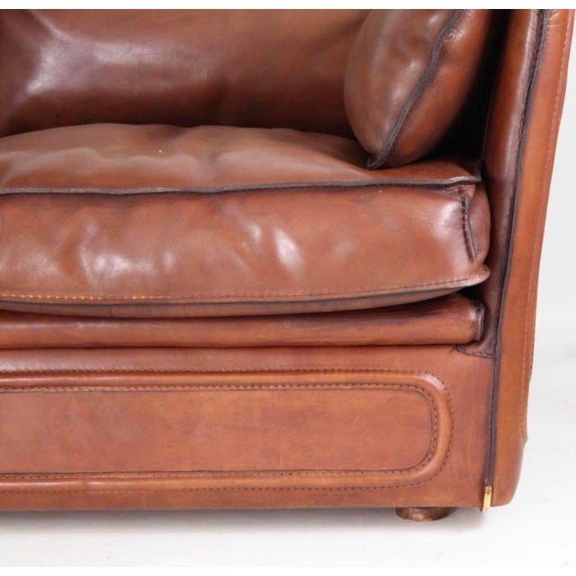 Vintage Three-Seater Leather Sofa from Roche Bobois, 1970s For Sale - Image 4 of 13