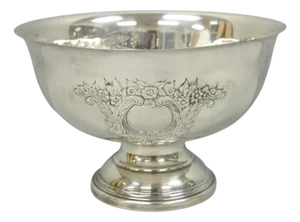 Vintage Leonard Victorian Silver Plated Punch Bowl Champagne Chiller Ice Bucket