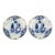 18th-Century Dutch Delft Plates Marked De Klaeuw, a Pair For Sale