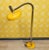 Large Yellow and Chrome Adjustable Gooseneck Floor Lamp, 1970s For Sale - Image 10 of 14