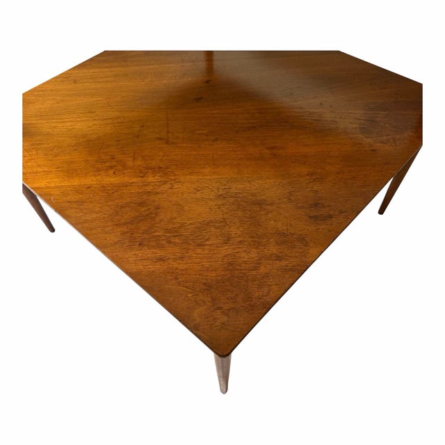 Vintage Mid-Century Tiered End Corner Table by Heritage Henredon, Walnut For Sale - Image 10 of 11