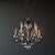 Liebestraum 9 - Light Mahogany Bronze Dining Chandelier by H. A. Framburg For Sale - Image 4 of 13