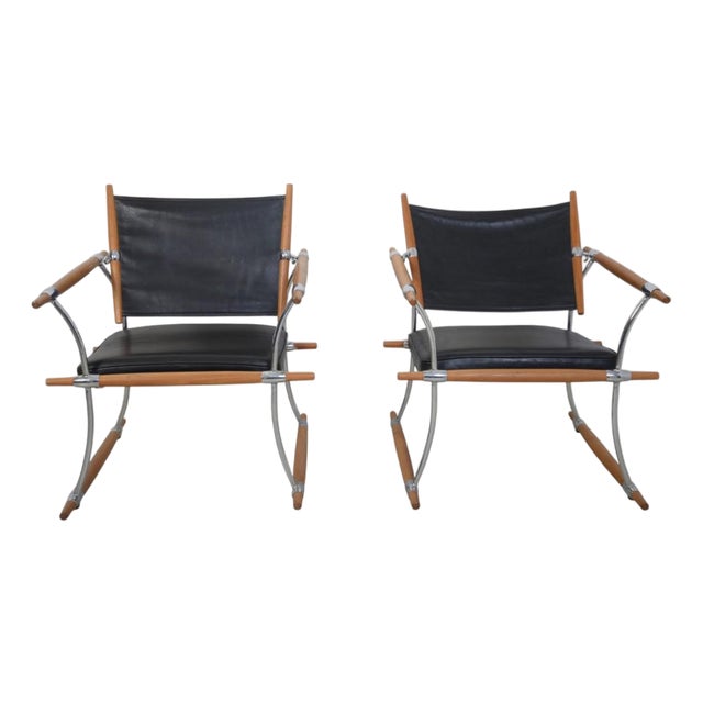 Vintage Cane Chairs by Jens Quistgaard, 2000s, Set of 2 For Sale