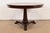 An exceptional Neoclassical or Empire style round pedestal dining breakfast table, game table, or center table By Kindel...