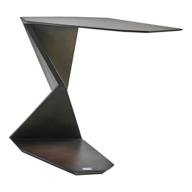 Samotrax Console Table with Anti-Flex Metal Core and Aluminium Plates by Orfeo Studio For Sale