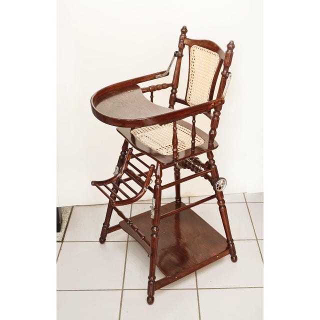 Antique Children's Chair in Beech, 1890s For Sale - Image 12 of 12