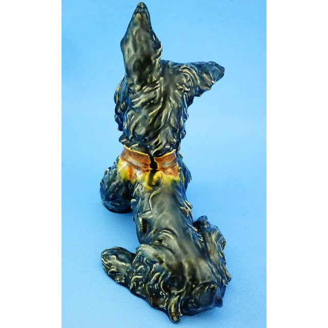 20th Century Ceramic Scottish Terrier Scottie Dog Sculpture by Ida Meisinger for Goldscheider For Sale - Image 12 of 18