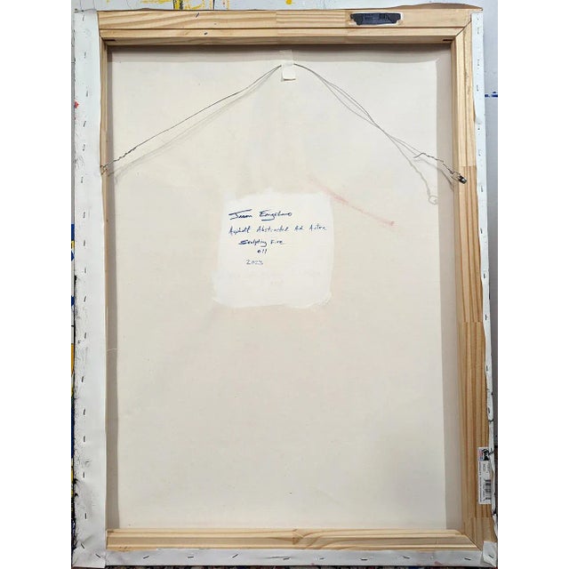 Contemporary Abstract Acrylic on Canvas Painting "Sculpting Fire, Duende" by Jason Engelund For Sale In San Francisco - Image 6 of 6