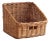 Vintage French-Style Tapered Storage Basket For Sale