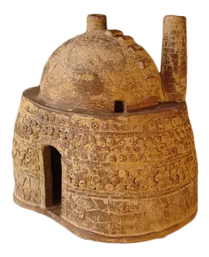 Mid 20th Century Contemporary Chinese Clay Model of a Kiln