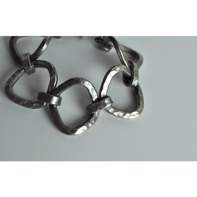 Modernist Pewter Bracelet, Denmark, 1970s For Sale - Image 9 of 11