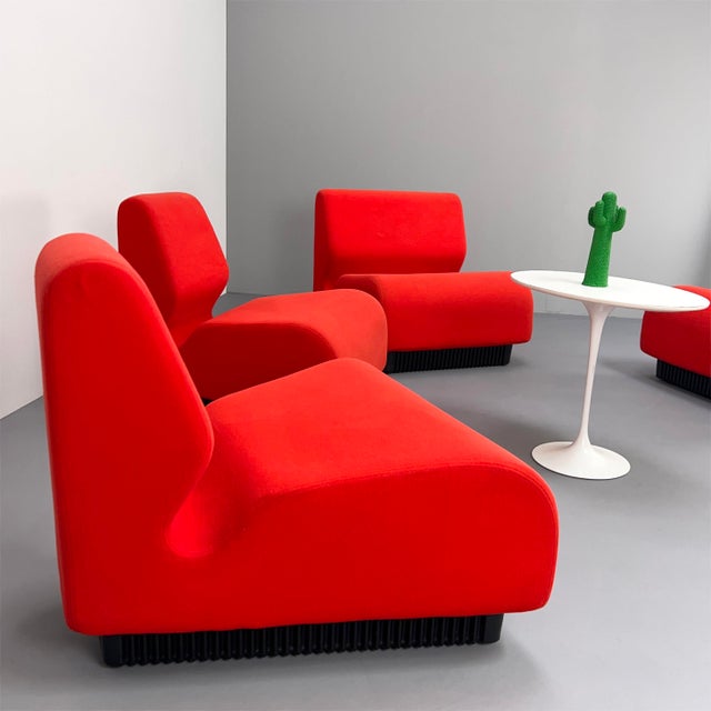 1990s Pop Art Red Sofa by Don Chadwick for Herman Miller, 1990s, Set of 5 For Sale - Image 5 of 14