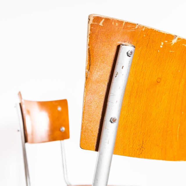 Brown FN6 Cantilever Dining Chairs by Mart Stam for Mücke Melder, 1950s, Set of 4 For Sale - Image 8 of 11