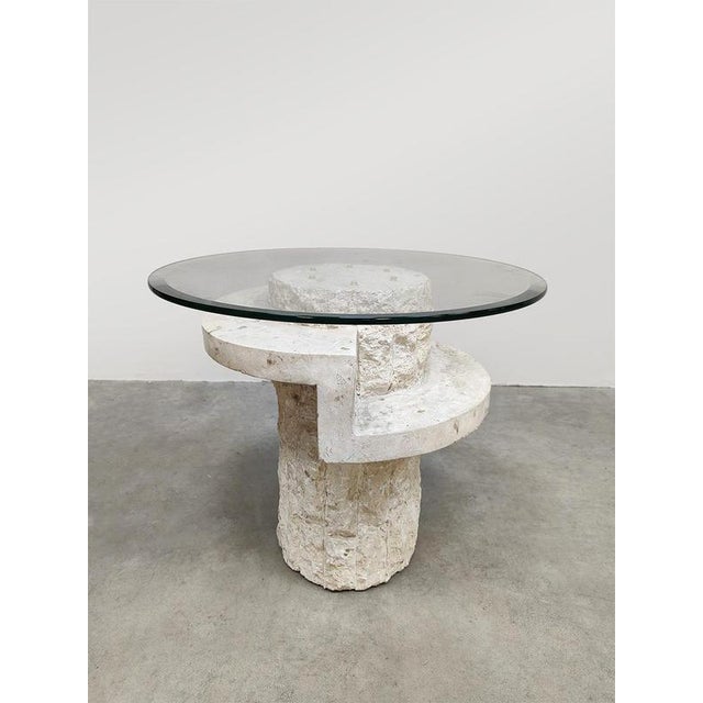 Classy and stylish, this beautiful vintage side table/coffee table from Italy. Attributed to Magnussen Ponte. An...