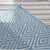 2020s Dash & Albert by Annie Selke Diamond Slate/Light Blue Indoor/Outdoor Rug, 3' x 5' For Sale - Image 5 of 6
