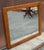 American 19th Century Early American Style Solid Oak Frame Wall Mirror For Sale - Image 3 of 5
